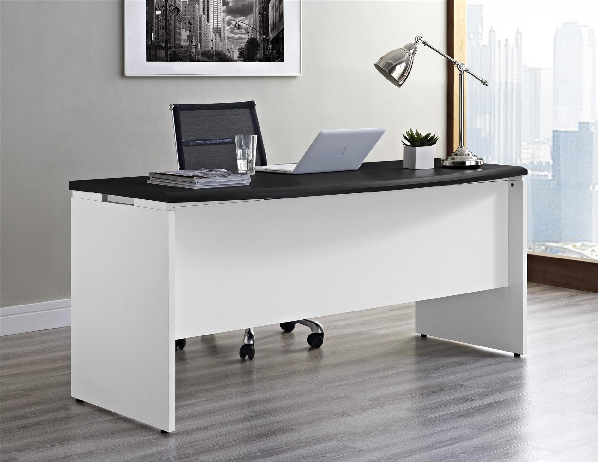 Dorel Pursuit White and Gray Executive Office Desk Dorel Pursuit White and Gray Executive Office Desk